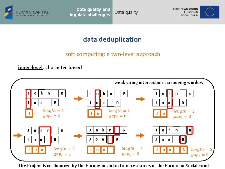 Data quality and big data challenges Data quality data deduplication soft computing: a two-level