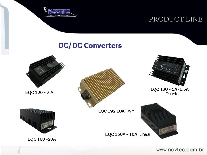 PRODUCT LINE DC/DC Converters EQC 130 - 5 A/1, 5 A Double EQC 120