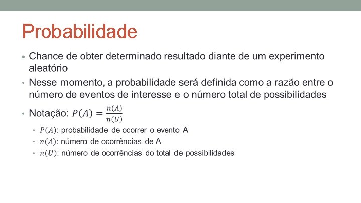 Probabilidade • 