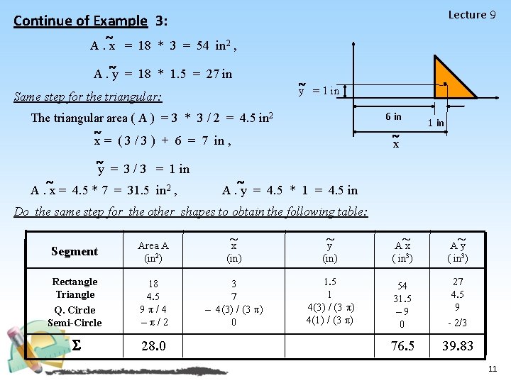 Lecture 9 Continue of Example 3: A. x = 18 * 3 = 54