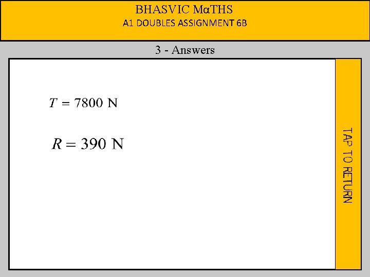 BHASVIC MαTHS A 1 DOUBLES ASSIGNMENT 6 B 3 - Answers 