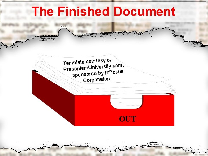 The Finished Document esy of Template court y. com, it rs e iv n