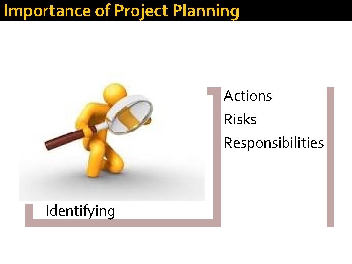 Importance of Project Planning Actions Risks Responsibilities Identifying 