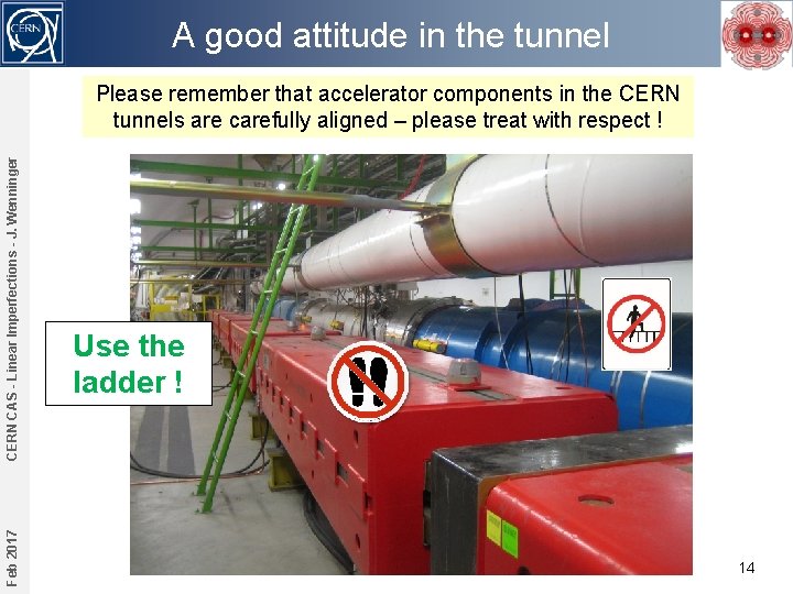 A good attitude in the tunnel Feb 2017 CERN CAS - Linear Imperfections -