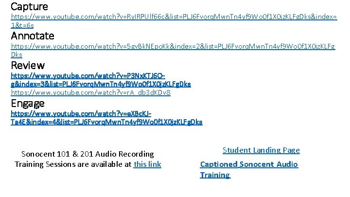 Capture https: //www. youtube. com/watch? v=Ry. IRPUlf 66 c&list=PLJ 6 Fvorq. Mwn. Tn 4