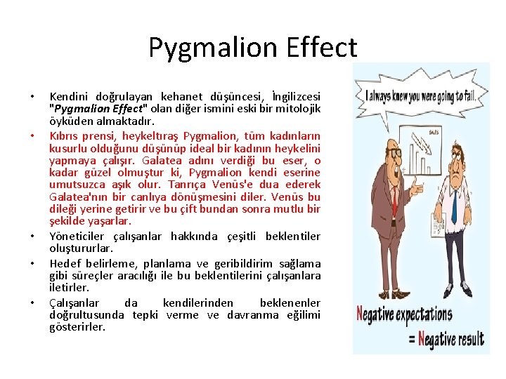Pygmalion Effect • • • Kendini doğrulayan kehanet düşüncesi, İngilizcesi "Pygmalion Effect" olan diğer