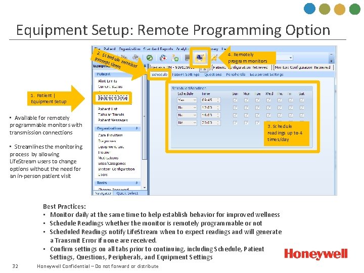 Equipment Setup: Remote Programming Option 2. S c prom hedule m pt ti mes