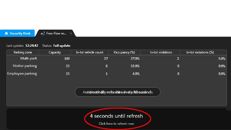 Multi 5 Automatically refreshes every 10 seconds Countdown to refresh dashboard 16 │ ©