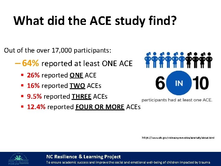 What did the ACE study find? Out of the over 17, 000 participants: –