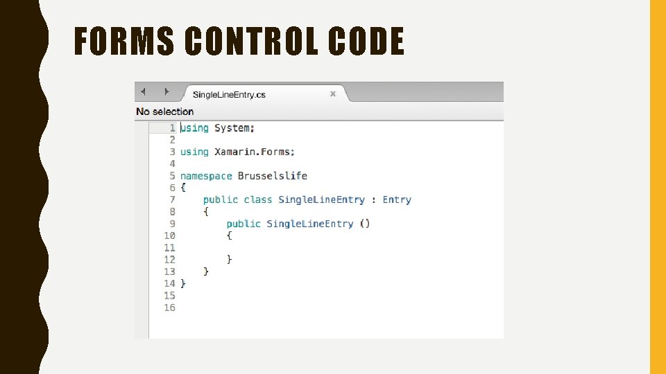 FORMS CONTROL CODE 