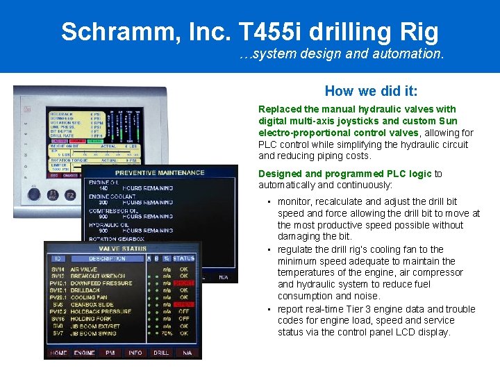 Schramm, Inc. T 455 i drilling Rig …system design and automation. How we did