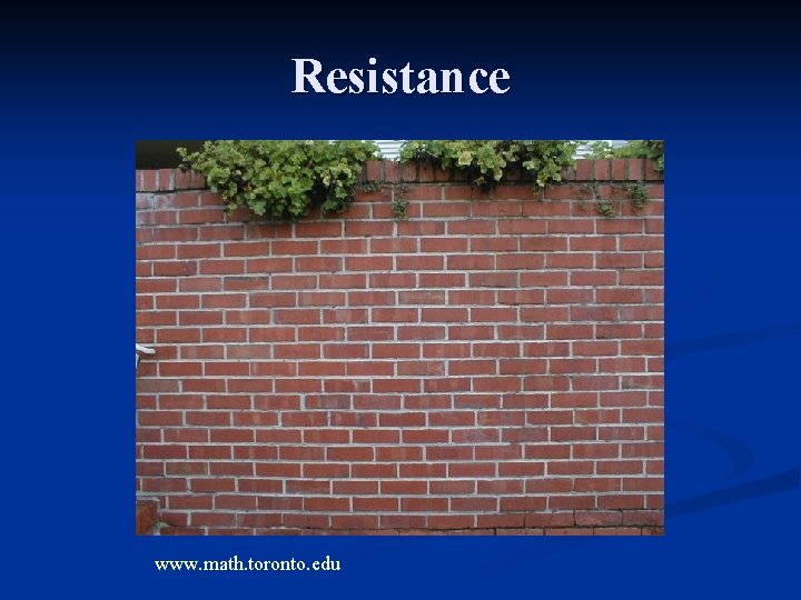 Resistance www. math. toronto. edu 