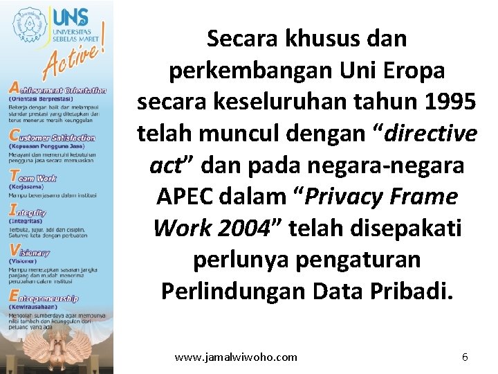 Secara khusus dan perkembangan Uni Eropa secara keseluruhan tahun 1995 telah muncul dengan “directive