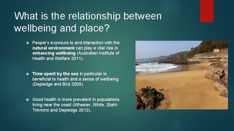 What is the relationship between wellbeing and place? People’s exposure to and interaction with