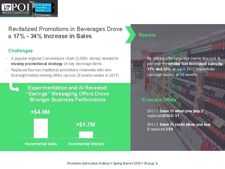 Revitalized Promotions in Beverages Drove a 17% - 34% Increase in Sales Results Challenges