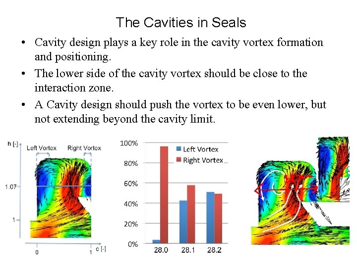 The Cavities in Seals • Cavity design plays a key role in the cavity