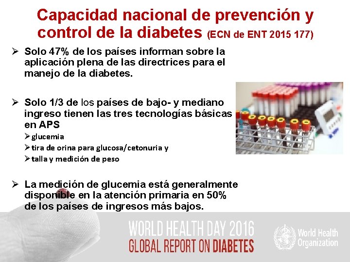 Capacidad nacional de prevención y control de la diabetes (ECN de ENT 2015 177)