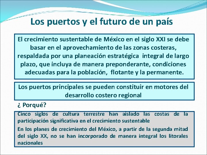 Los puertos y el futuro de un país El crecimiento sustentable de México en