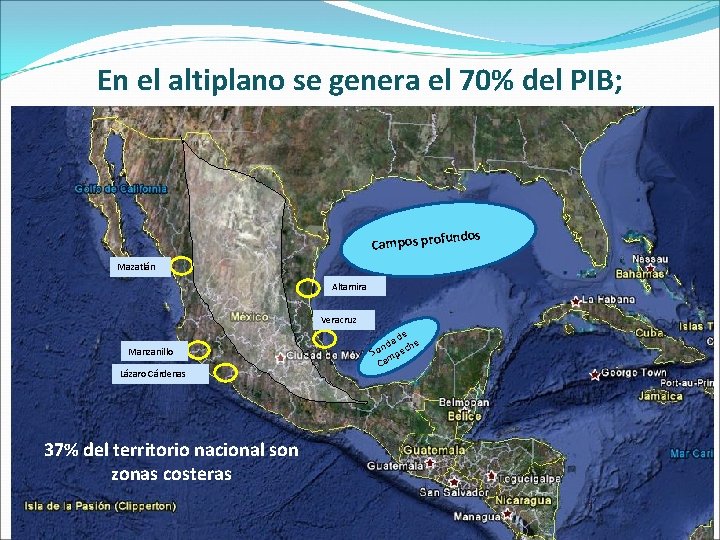 En el altiplano se genera el 70% del PIB; Altiplano ndos Campos profu Mazatlán