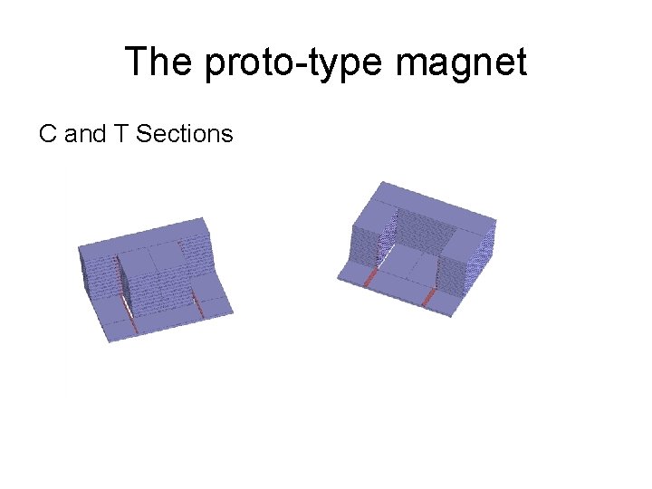 The proto-type magnet C and T Sections 
