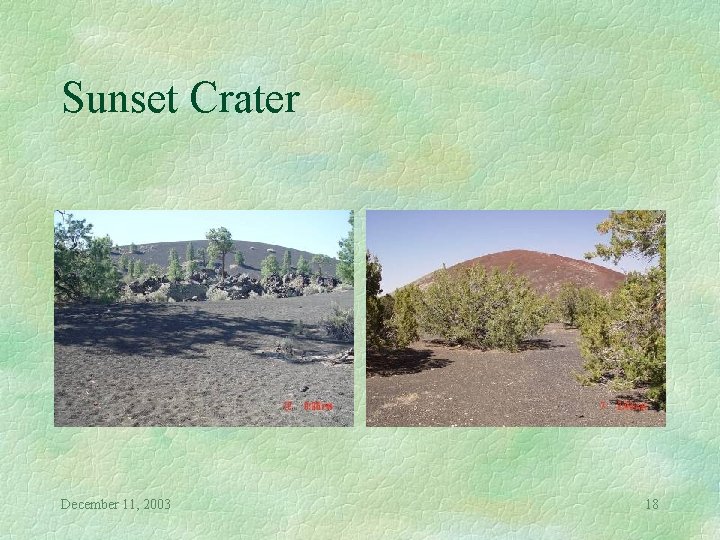 Sunset Crater December 11, 2003 18 