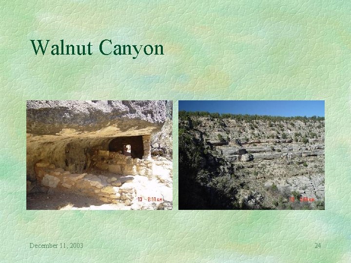 Walnut Canyon December 11, 2003 24 