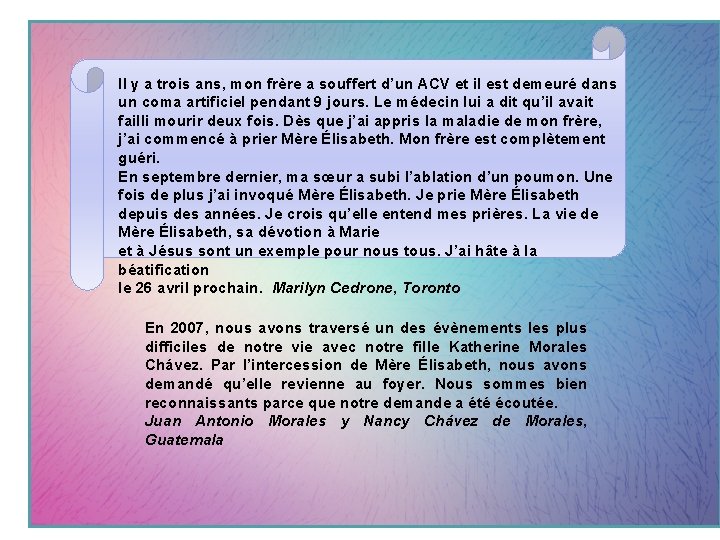 Il y a trois ans, mon frère a souffert d’un ACV et il est