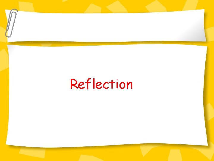 Reflection 