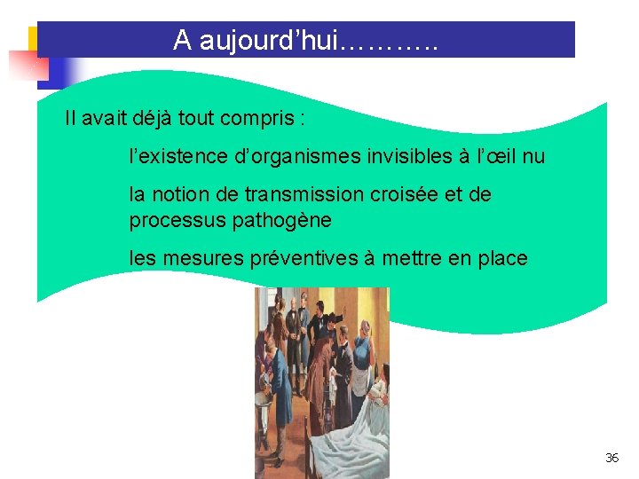 A aujourd’hui………. . Il avait déjà tout compris : l’existence d’organismes invisibles à l’œil