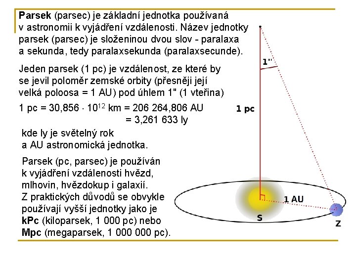 Parsek (parsec) je základní jednotka používaná v astronomii k vyjádření vzdálenosti. Název jednotky parsek