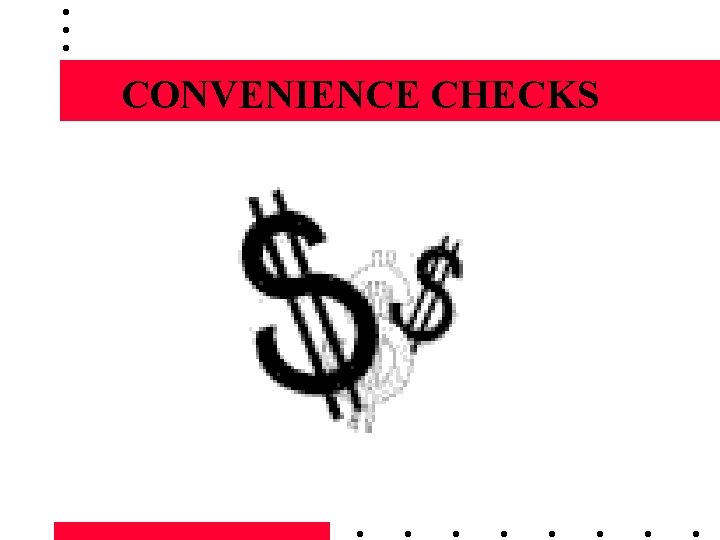 CONVENIENCE CHECKS 