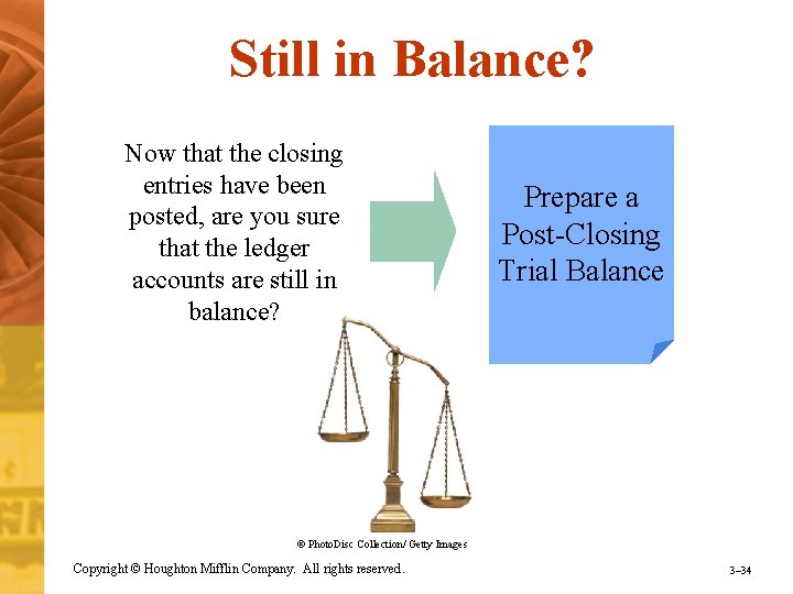 Still in Balance? Now that the closing entries have been posted, are you sure