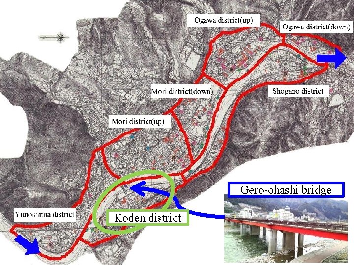 Gero-ohashi bridge Koden district 