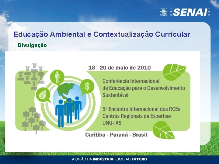 Educação Ambiental e Contextualização Curricular Divulgação 