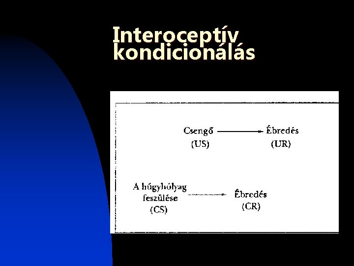 Interoceptív kondicionálás Interoceptív kondicionálás