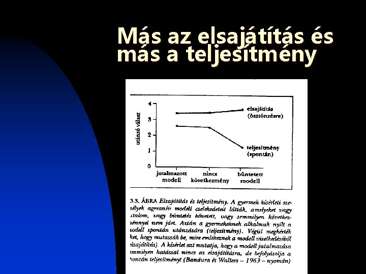 Más az elsajátítás és más a teljesítmény Más az elsajátítás és más a teljesítmény