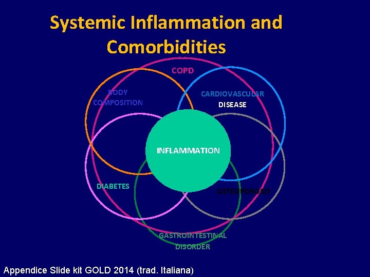 Systemic Inflammation and Comorbidities COPD BODY COMPOSITION CARDIOVASCULAR DISEASE INFLAMMATION DIABETES OSTEOPOROSIS GASTROINTESTINAL DISORDER