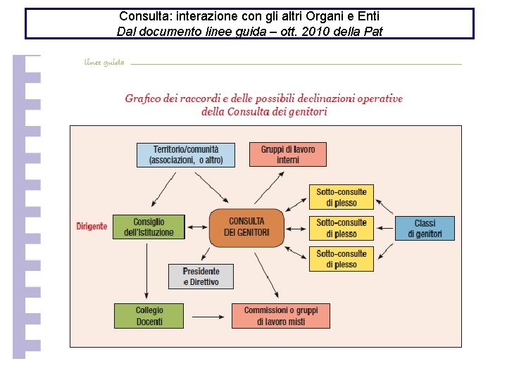 Consulta: interazione con gli altri Organi e Enti Dal documento linee guida – ott.