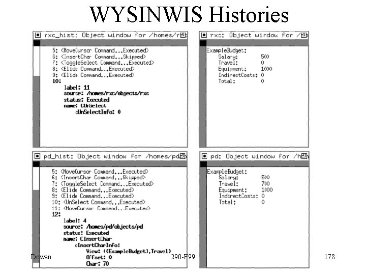 WYSINWIS Histories Dewan 290 -F 99 178 