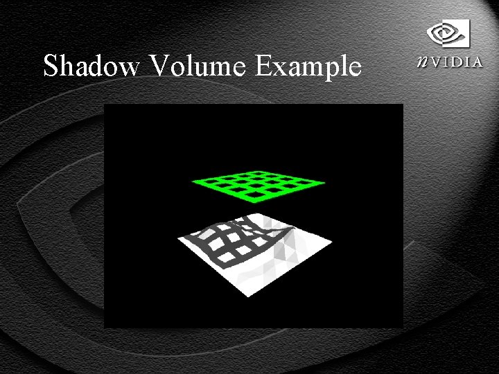 Shadow Volume Example 
