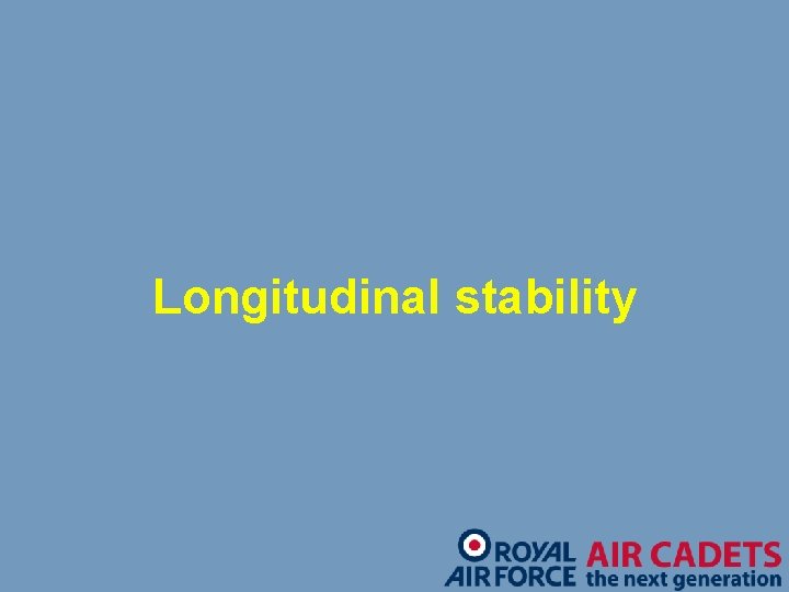 Longitudinal stability 