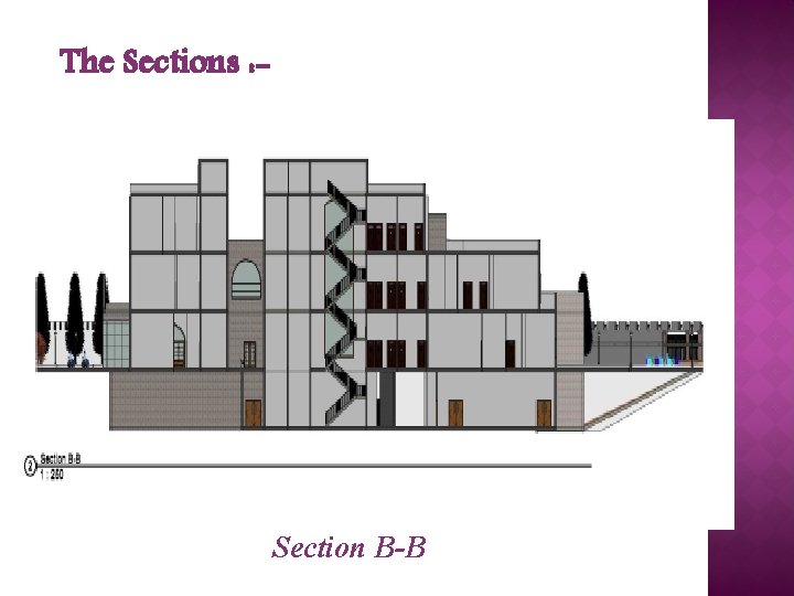 The Sections : - Section B-B 