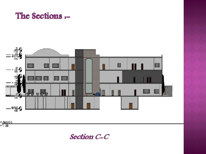 The Sections : - Section C-C 