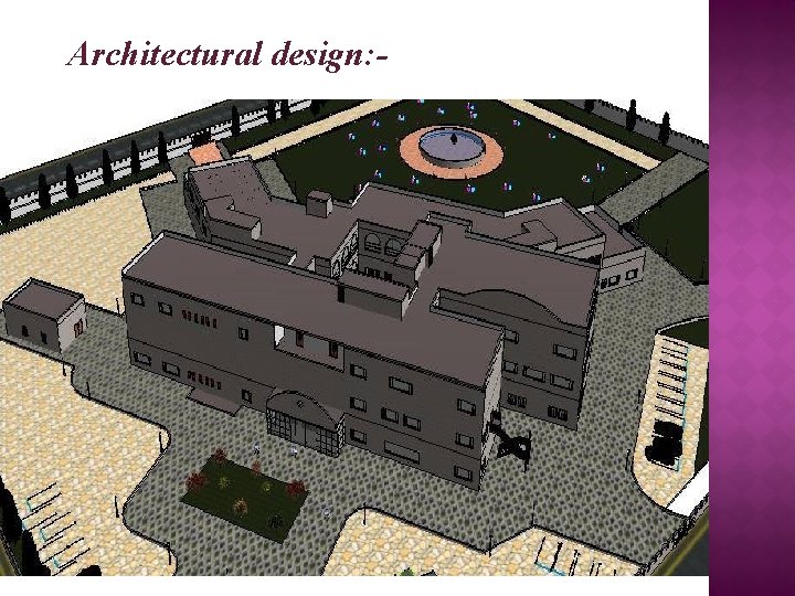 Architectural design: - 