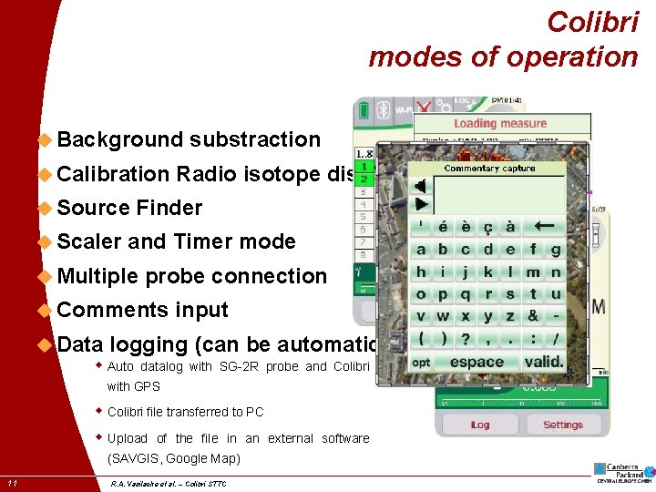 Colibri modes of operation u Background u Calibration u Source u Scaler Radio isotope