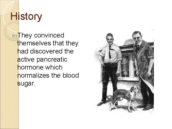 History They convinced themselves that they had discovered the active pancreatic hormone which normalizes