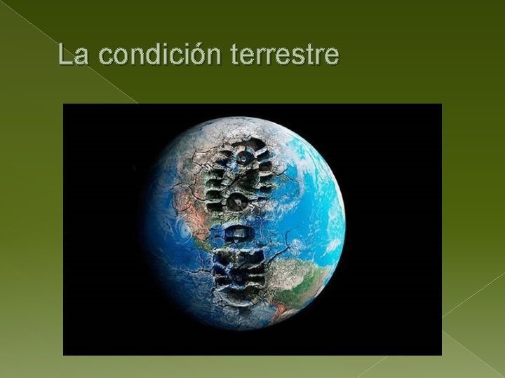 La condición terrestre 