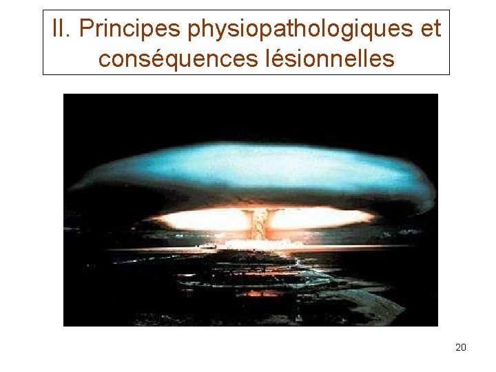 II. Principes physiopathologiques et conséquences lésionnelles 20 