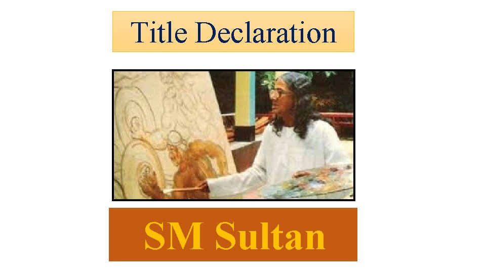 Title Declaration SM Sultan 