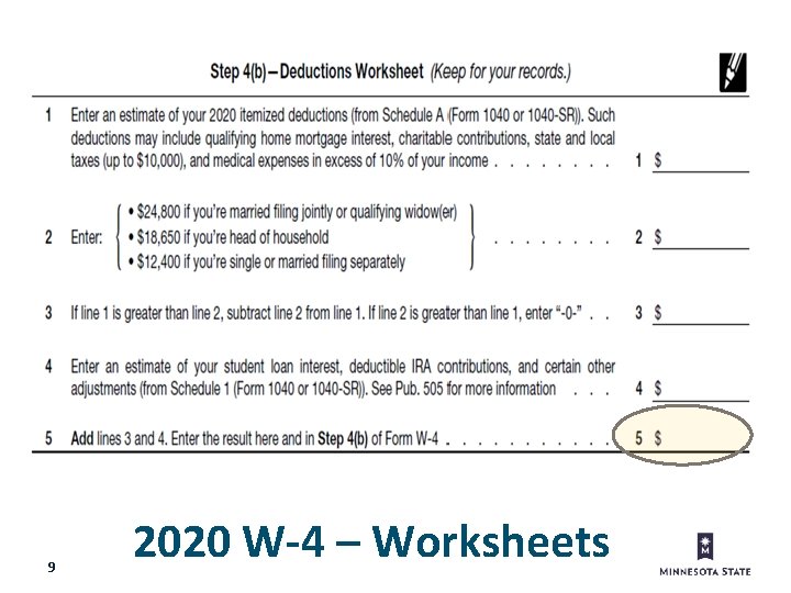 9 2020 W-4 – Worksheets 